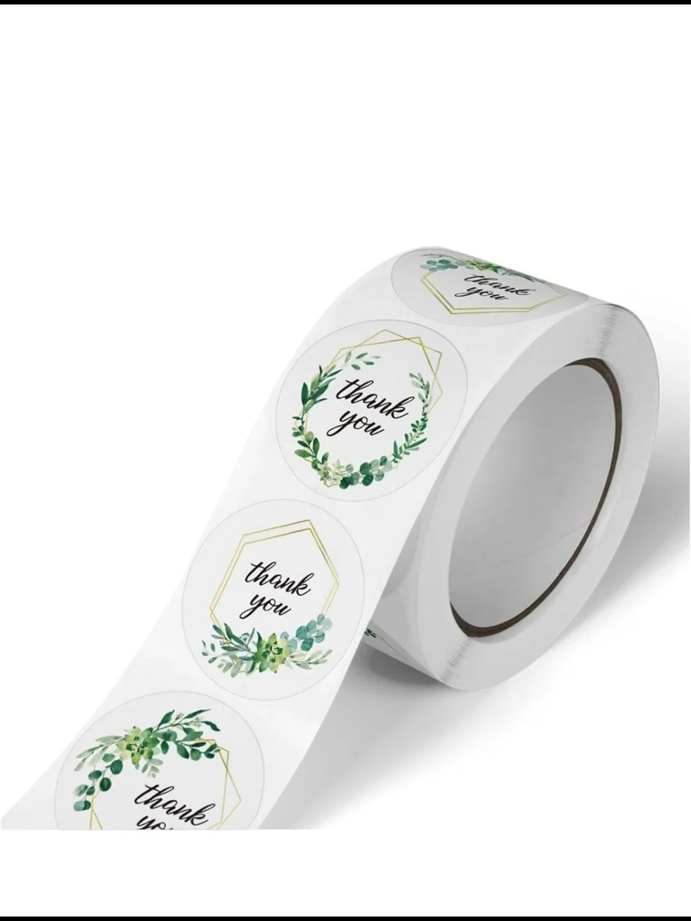 Assorted 4 Rolls Thank You Stickers 1” Round Labels 2000 Total Small Business - Picture 2 of 4